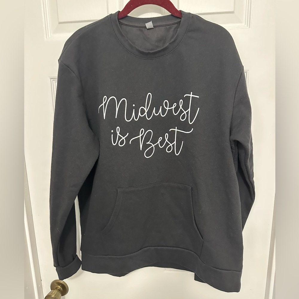 Next Level Apparel “Midwest is Best” Sweatshirt